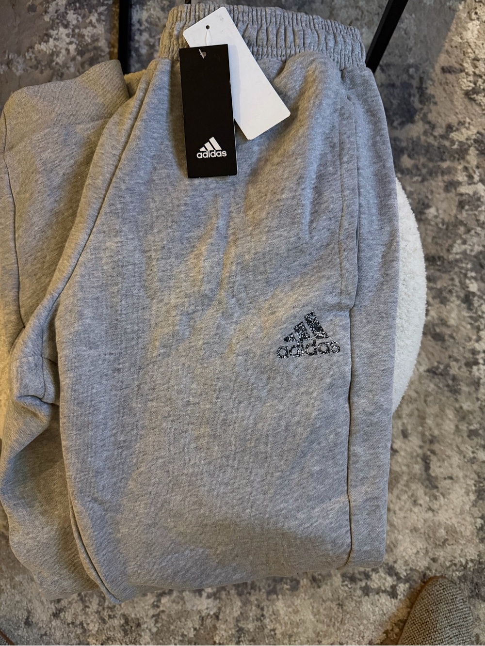 adidas Heather Gray Men's Fleece Joggers